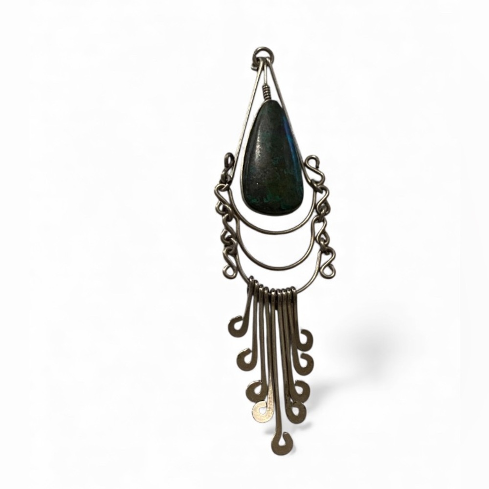 Vintage Dangling Stone Pendant #7793 - Picture 3 of 7